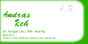 andras reh business card